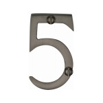 M Marcus Heritage Brass Numeral 5 - Face Fix 51mm 